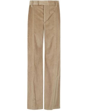 Brunello Cucinelli Corduroy Wide-Leg Pants - Natural