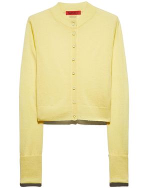MAX&Co. Wool Cardigan - Yellow