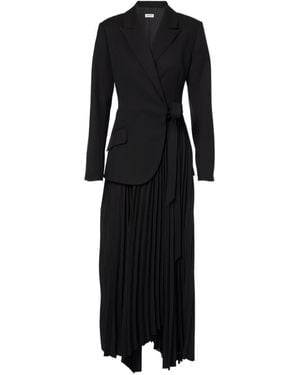 Jonathan Simkhai Ambretta Plissé Maxi Dress - Black