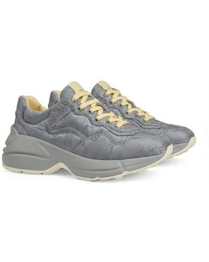 Gucci Gg Rhyton Trainers - Grey