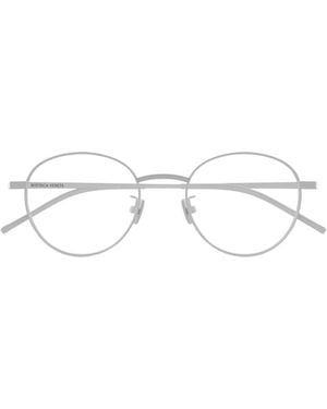 Bottega Veneta Eyewear Oval Frame Glasses - White
