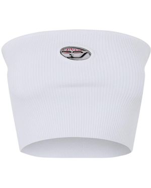 DIESEL Short Strapless Top - White