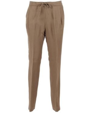 Fabiana Filippi Straight Leg Drawstring Trousers - Grey