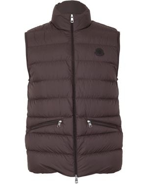 Moncler Sleeveless Down Vest - Brown