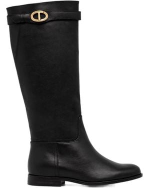 Twinset Buckled Boots - Black