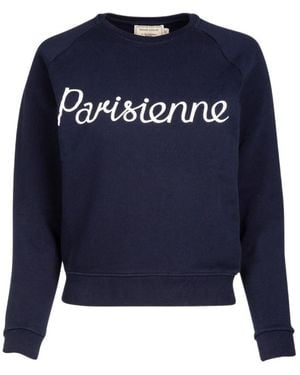 Maison Kitsuné Parisienne Sweatshirt - Blue