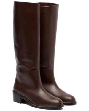 Aquazzura Leather Knee-High Boots - Brown