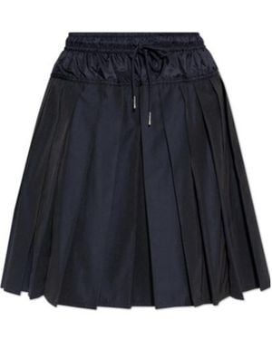 Moncler Pleated Drawstring Skirt - Blue