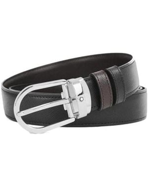 Montblanc Horseshoe-Buckle Reversible Belt - Multicolour