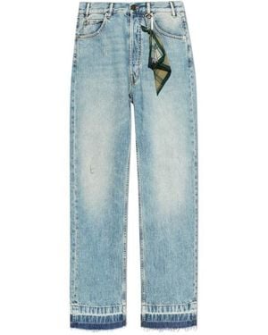 DARKPARK Belt Loop Denim Trousers - Blue