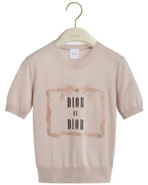 Dior Book Cover Short-Sleeved Jumper - Natural