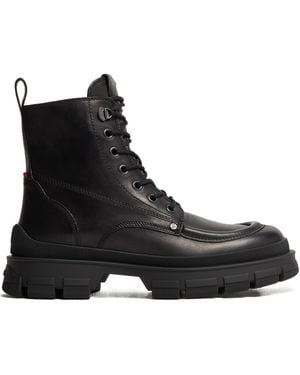 Moncler Hevea City Laced High-Top Boots - Black