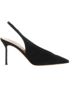 Aquazzura Voltaire Slingback Heeled Pumps - Black