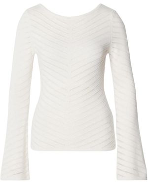 BOSS Chevron-Pattern Blouse - White