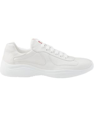 Prada America's Cup Lace-Up Trainers - White
