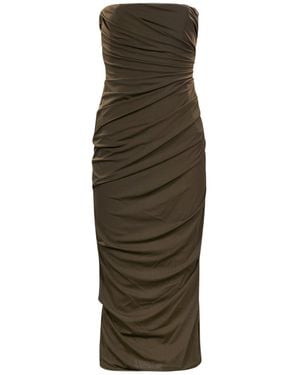 Alex Perry Off-The-Shoulder Dress - Green