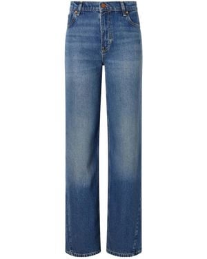 Guest In Residence Mid-Rise Wide-Leg Jeans - Blue