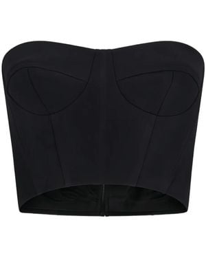 David Koma Bustier Top - Black