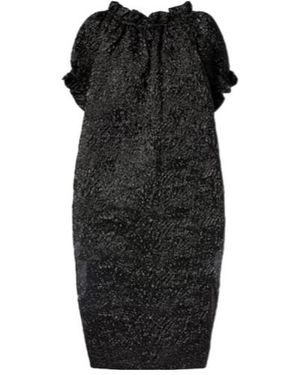 Simone Rocha Gathered Midi Dress - Black