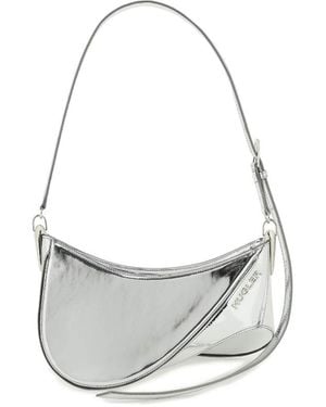 Mugler Medium Spiral Curve 01 Bag - Gray