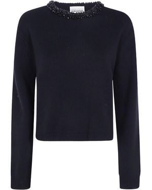 Semicouture Denny Bead-Embellished Jumper - Blue