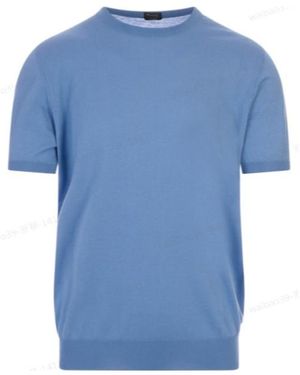 Kiton Round-Neck T-Shirt - Blue