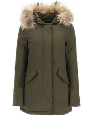 Woolrich Luxury Arctic Raccoon Parka - Green
