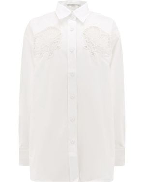 Stella McCartney Collared Long-Sleeve Shirt - White