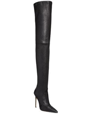 Stuart Weitzman Logo Boots - Black