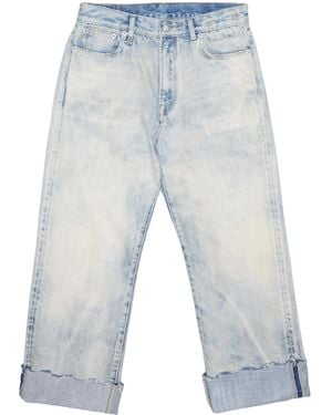 R13 X-Boyfriend Wide-Leg Denim Trousers - Blue