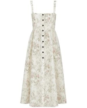 Dior Mid-Length Flared Dress - White