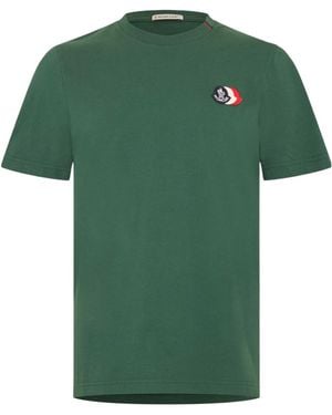 Moncler Logo Short-Sleeved T-Shirt - Green