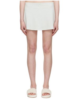 Skims Knot Detail Skirt - White