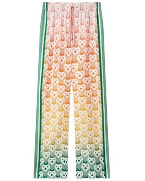 CASABLANCA Gradient Heart Monogram Wide Leg Trousers - Multicolour