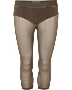 Magda Butrym Solid Color Leggings - Gray