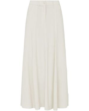 Marella Button-Down Skirt - White