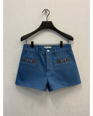 Gucci Button-Up Shorts - Blue