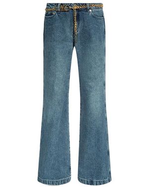 デニム・ジーパン Michael Kors FLARED JEANS WITH BELT Denim Belted Flared Jeans | Michael Kors [US]