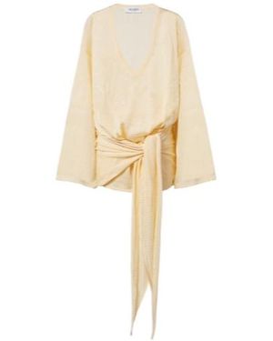 The Attico Open-Knit Minidress - Natural