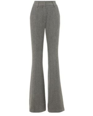 Gabriela Hearst Rhein High-Rise Wool And Cashmere Flared Pants - Gray