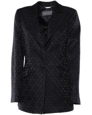 Alberta Ferretti Lapel Long-Sleeved Suit Jacket - Black