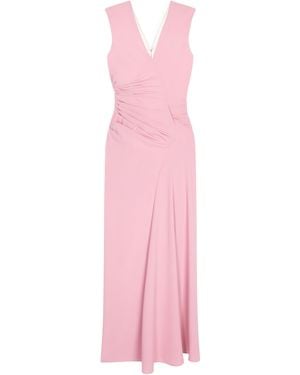Dries Van Noten Long Draped Dress - Pink