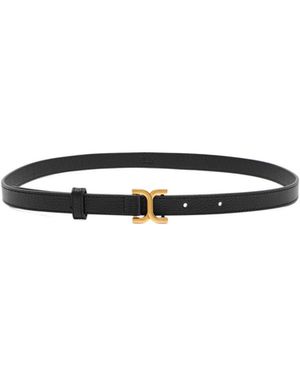 Chloé Marcie Grained-Leather Belt - White