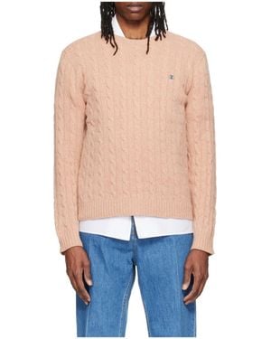 Valentino Vlogo Cable Knit Sweater - Blue