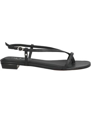 Rag & Bone Minimalist Leather Sandals - Black