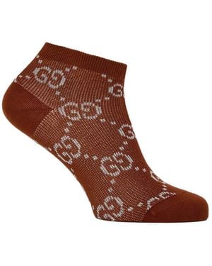 Gucci Low-Key And Versatile Socks - Brown