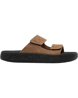 Veja Etna Double-Strap Sandals - Brown