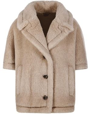 Max Mara Corvino1 Button-Up Cape - Natural