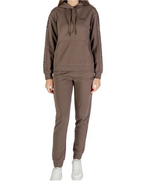 EA7 Long-Sleeved Sportswear Suit - Brown