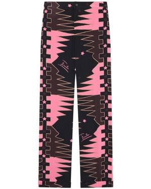 PUCCI Patterned Print Casual Trousers - Red